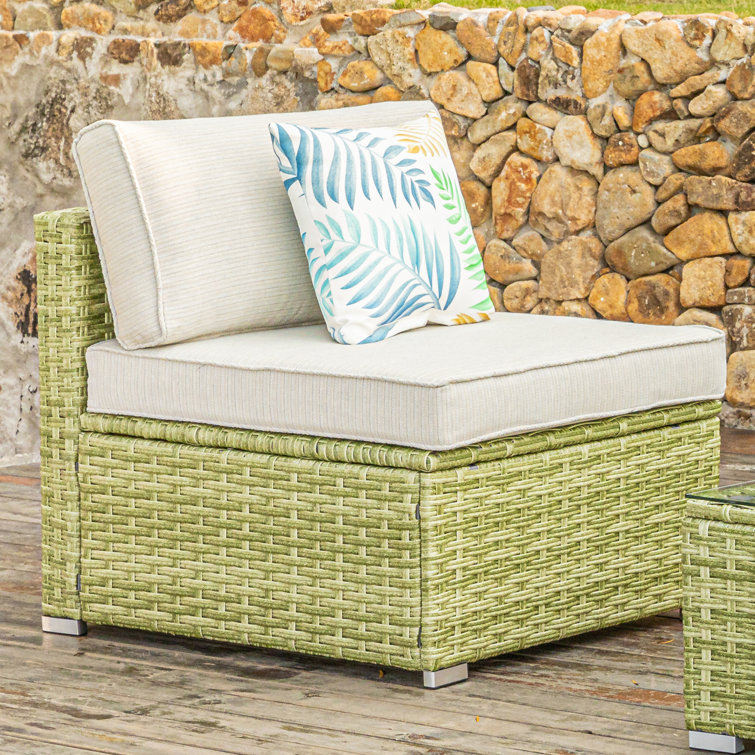 Ebern Designs Outdoor Furniture AddOn Armless Chair For Expanding